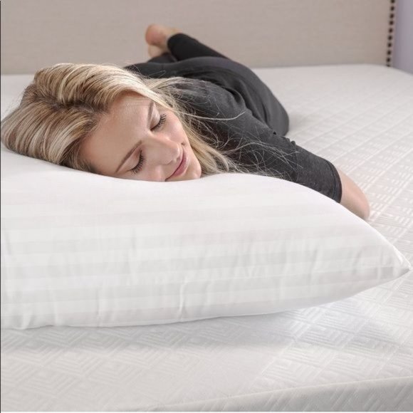 SensorPEDIC Dobby Stripe SoftLOFTFiber Fill Pillow/ 2 pillows included - Picture 3 of 4